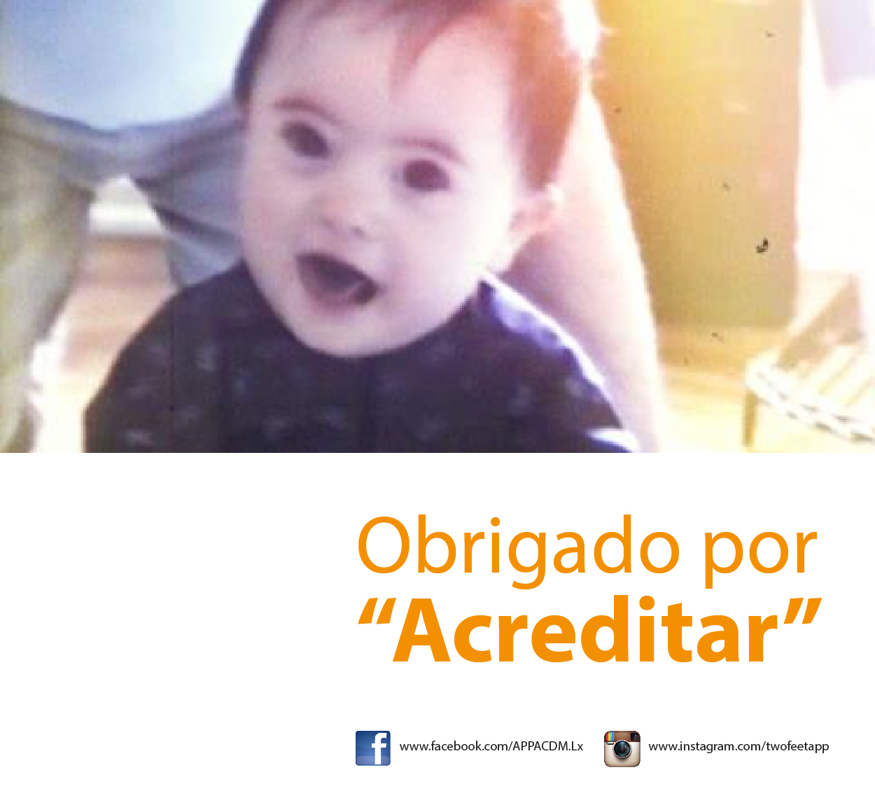 Obrigado por Acreditar